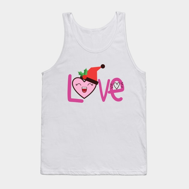 CUTE HEART LOVE Tank Top by O.M design